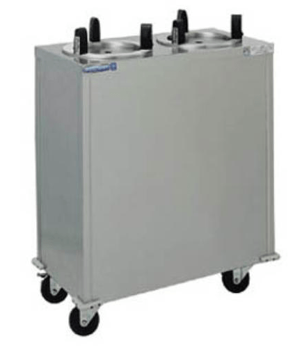 Delfield CAB2-1013 Enclosed Dish Dispenser w/ 2 Tubes, Maximum 10 1/8" Dish