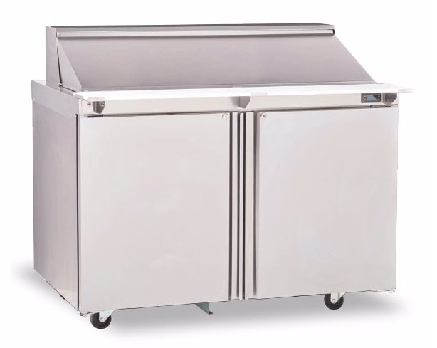 Delfield 4448NP-18M 48" Sandwich/Salad Prep Table w/ Refrigerated Base, 115v