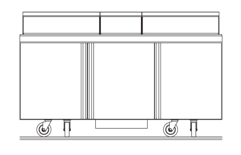 Delfield 4472NP-30M 72" Sandwich/Salad Prep Table w/ Refrigerated Base, 115v