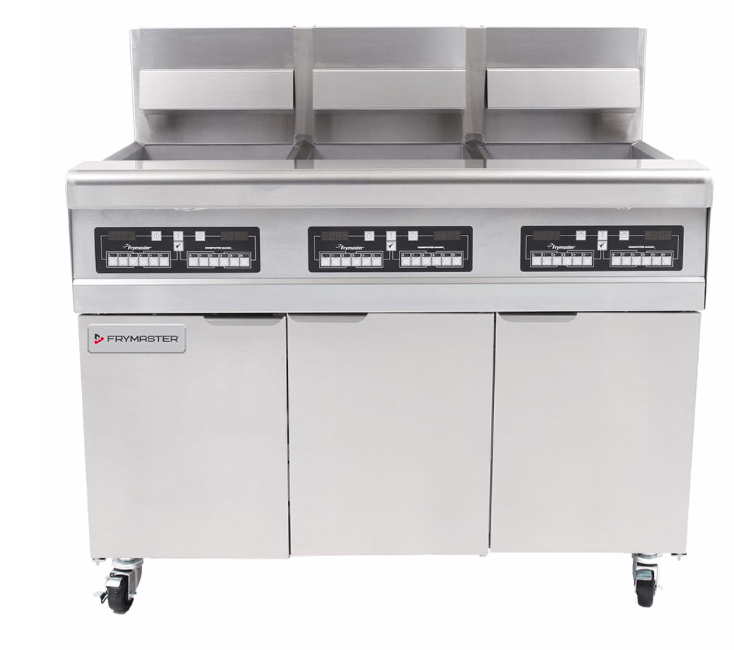 Frymaster MJ350 Gas Fryer - (3) 50 lb Vats, Natural Gas