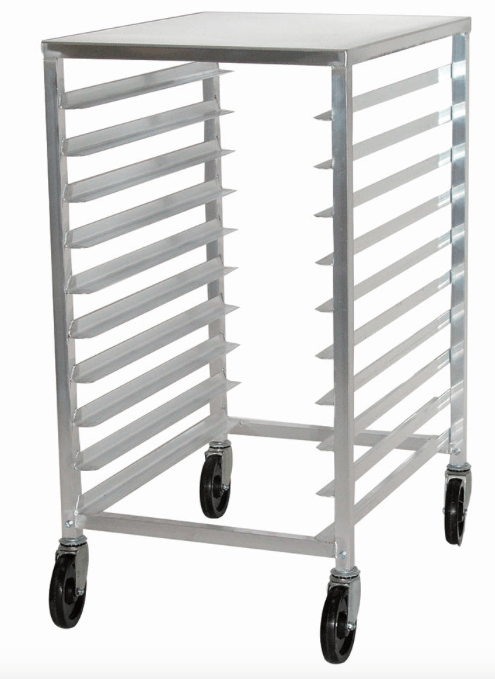 Advance Tabco PR10-3WT 20 1/4"W 10 Sheet Pan Rack w/ 3" Bottom Load Slides