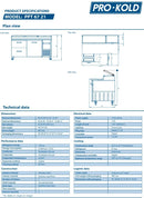 Pro Kold PPT-67-21 Single Door 2 Drawer  67" Pizza Prep Table