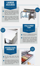 Pro Kold PPT-67-11 Double Door 67" Pizza Prep Table