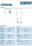 Pro-Kold UCT-44-01 Single Door 44" Refrigerated Work Table