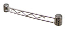 24" Shelving Bar for Chrome Wire Shelving (Pair) CSB24