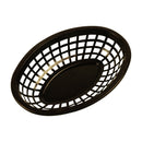 Tablecraft 1071BR 8" Oval Brown Plastic Basket