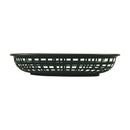 Tablecraft 1074FG 9" Oval Forest Green Plastic Basket