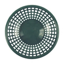 Tablecraft 1075FG 8" Round Forest Green Plastic Basket