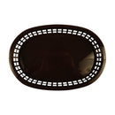 Tablecraft 1076BR 10" Oval Brown Plastic Basket