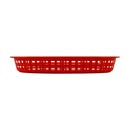 Tablecraft 1076R 10" Oval Red Plastic Basket