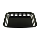 Tablecraft 1077BK 10.75"X7.75"X1.5" Black Rectangular Serving Basket