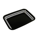 Tablecraft 1077BK 10.75"X7.75"X1.5" Black Rectangular Serving Basket