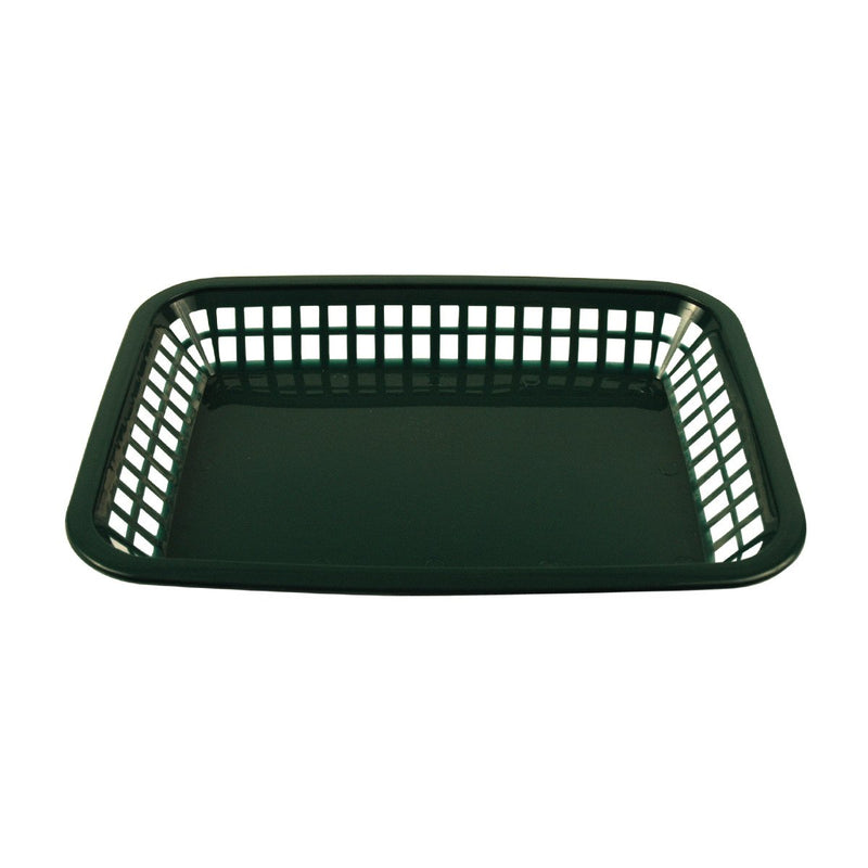 Tablecraft 1077FG 10.75"X7.75"X1.5" Forest Green Rectanglular Basket