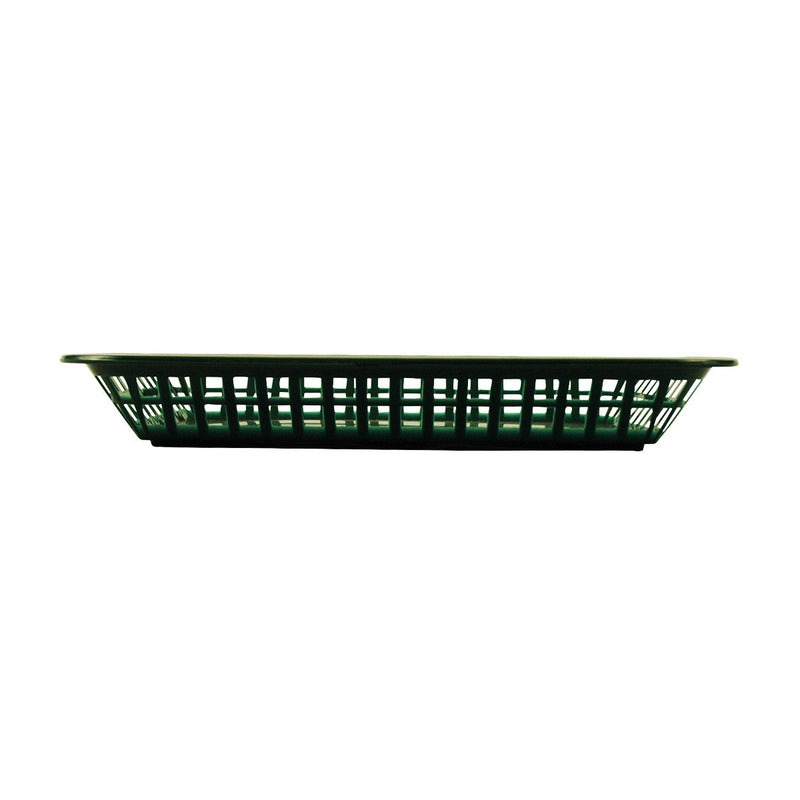 Tablecraft 1077FG 10.75"X7.75"X1.5" Forest Green Rectanglular Basket
