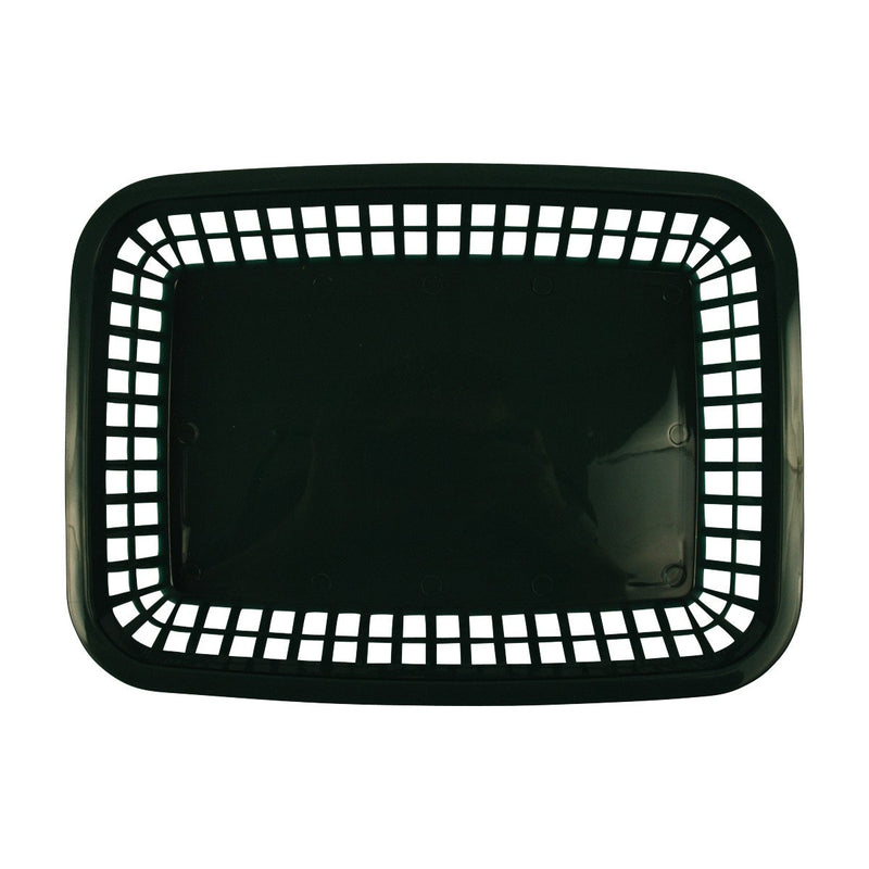 Tablecraft 1077FG 10.75"X7.75"X1.5" Forest Green Rectanglular Basket