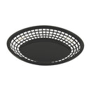 Tablecraft 1084BK 11.75"X8-7/8" Oval Black Jumbo Basket