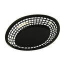 Tablecraft 1084BK 11.75"X8-7/8" Oval Black Jumbo Basket