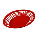 Tablecraft 1084R 11.75"X8-7/8" Oval Red Jumbo Basket