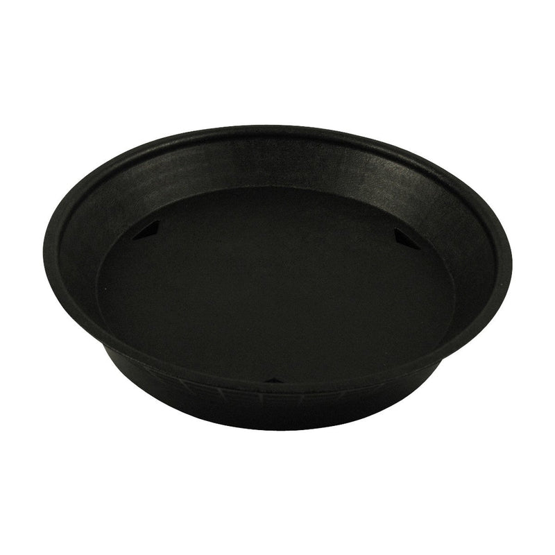 Tablecraft 15759BK Black Round Platter w/Base
