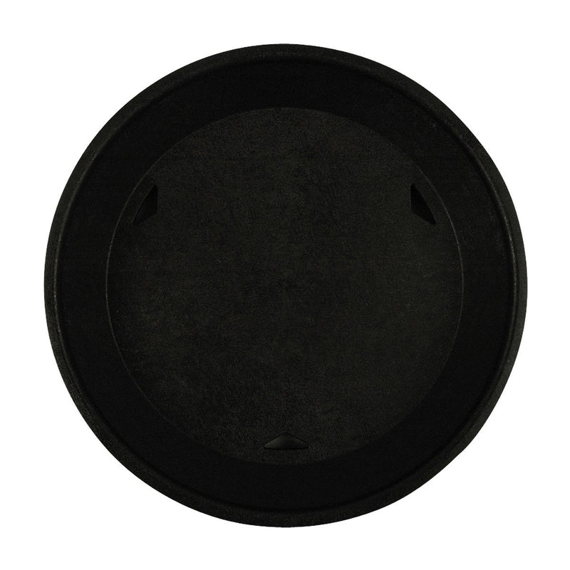 Tablecraft 15759BK Black Round Platter w/Base