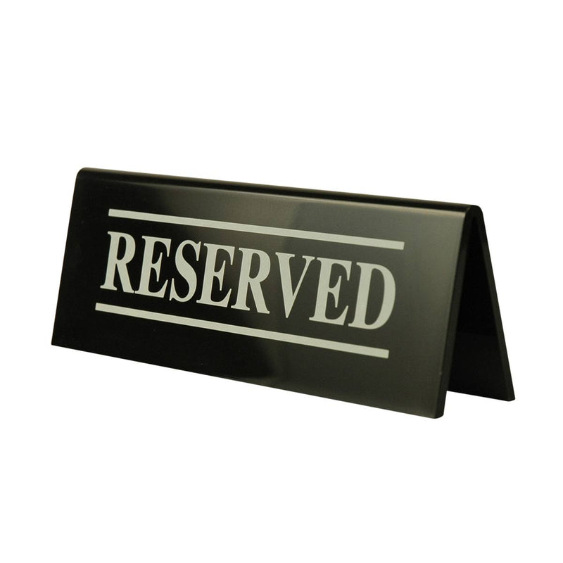 Tablecraft 2060A Reserved Table Tent Display