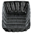 Tablecraft 2472 9X6X2.5 Rectangular Woven Basket Black