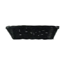 Tablecraft 2472 9X6X2.5 Rectangular Woven Basket Black