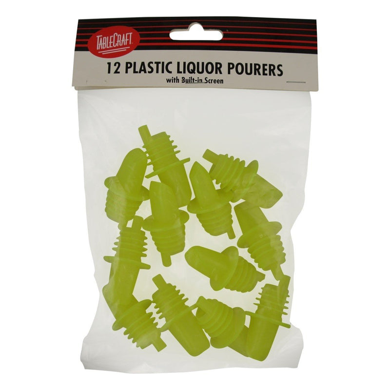 Tablecraft 33Y Free Flow Screened Pourer Yellow 12/Pack
