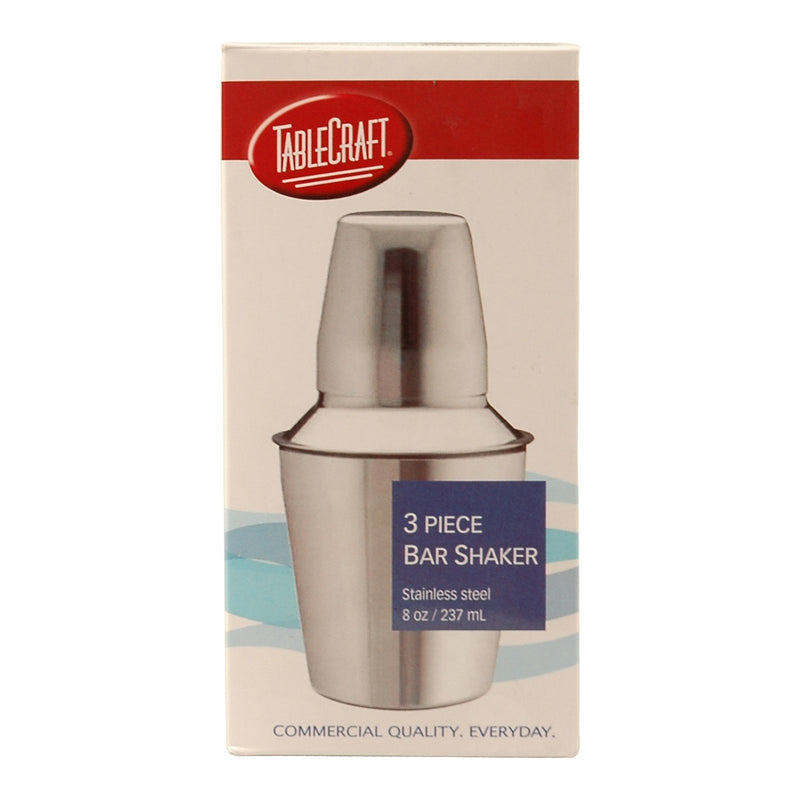 Tablecraft 375 8 Oz SS 3 Piece Bar Shaker