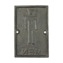 Tablecraft 465635 4" x 6" Antique Bronze Men Sign