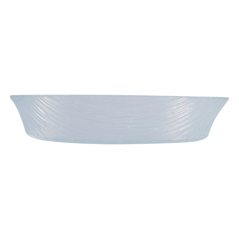 Tablecraft AB149 14"X8.5"X3" Acrylic Oval Bowl