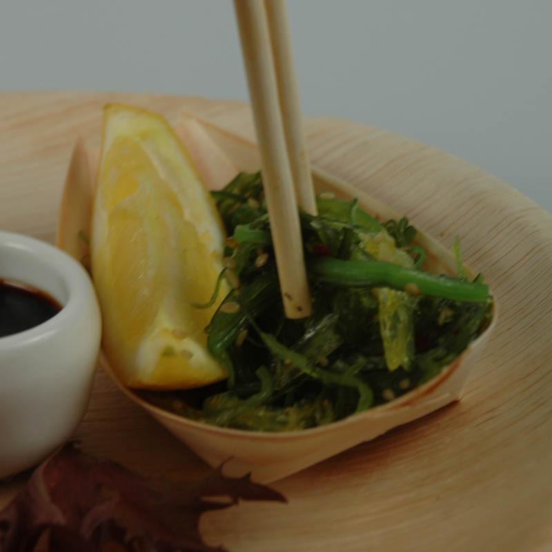 Tablecraft BAMDB45 4.75X2.5 Disposable Pinewood Bowls