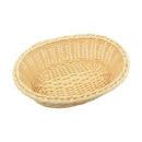 Tablecraft M1174W  9-1/4" Natural Hand Woven Oval Basket