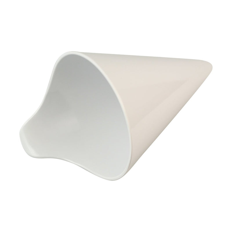 Tablecraft M59W White Melamine Cone Insert 9"