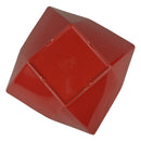 Tablecraft MB104RW Frostone Square Angled Bowl Melamine White/Red