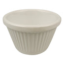 Tablecraft RAM15FB 1.5 Oz Fluted Ramekin Melamine Bone