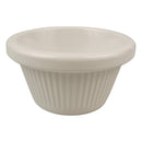 Tablecraft RAM3FB 3 Oz Fluted Ramekin Melamine Bone