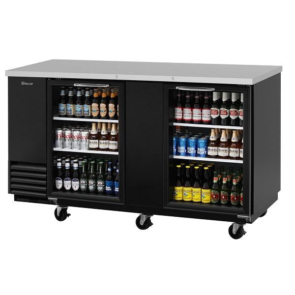 Turbo Air TBB-3SG-N 69" Double Glass Door Back Bar Cooler