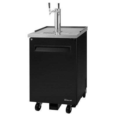 Turbo Air TBD-1SB-N6 Beer Dispenser 23-5/8"W (1) Swing Door Black Laminated Exterior