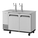 Turbo Air TBD-2SDD-N6 Super Deluxe Beer Dispenser 58-3/4"W (2) Swing Doors Stainless Steel Exterior