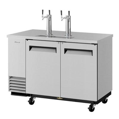 Turbo Air TBD-2SDD-N6 Super Deluxe Beer Dispenser 58-3/4"W (2) Swing Doors Stainless Steel Exterior