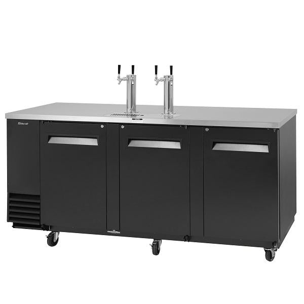 Turbo Air TBD-4SB-N 90" 3  Door Underbar Beer Dispenser