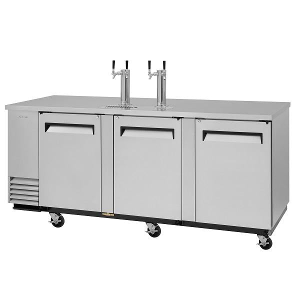 Turbo Air TBD-4SD-N 90" 3 Door Stainless Steel Underbar Beer Dispenser