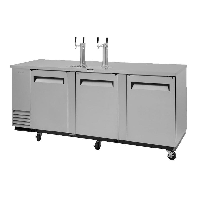 Turbo Air TBD-4SDD-N Super Deluxe Beer Dispenser 90-3/8"W (3) Swing Doors Stainless Steel Exterior