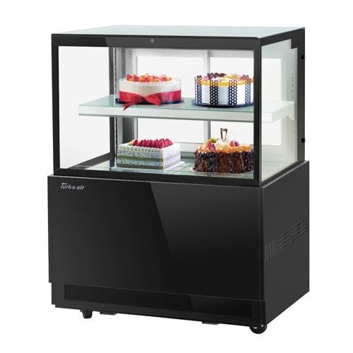 Turbo Air TBP36-46FN-W(B) Refrigerated Bakery Display Case 35-3/8"W X 27-1/2"D X 46-1/4"H 9 Cu. Ft.