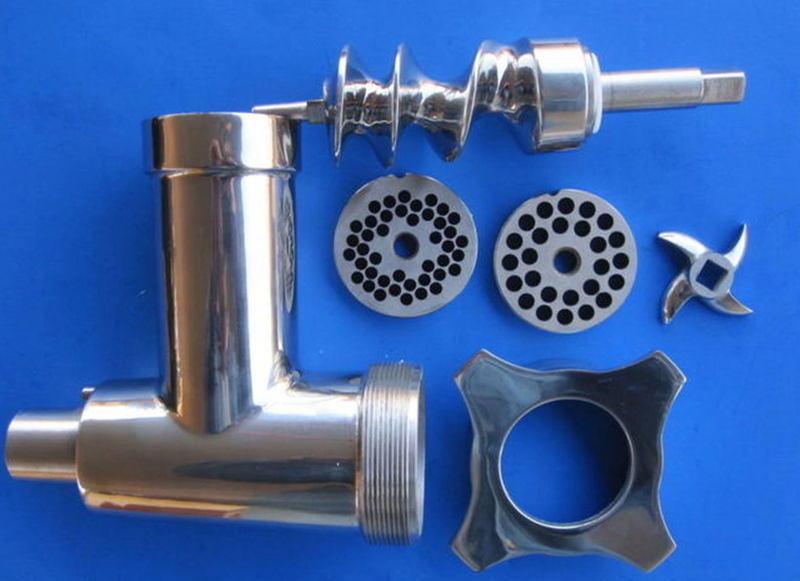 Canco Meat Grinder Attachment - Stainless Steel and Cast Iron