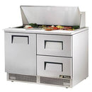 True TFP-48-18M-D-2 Sandwich/Salad Unit (1) Solid Hinged Door (2) Drawers (18) 1/6 Size Pans