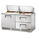 True TFP-64-24M-D-2 Sandwich/Salad Unit (1) Solid Hinged Door (2) Drawers Accommodates (24) 1/6 Size Pans