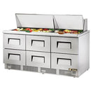 True TFP-72-30M-D-6 Sandwich/Salad Unit (6) Drawers (30) 1/6 Size Pans