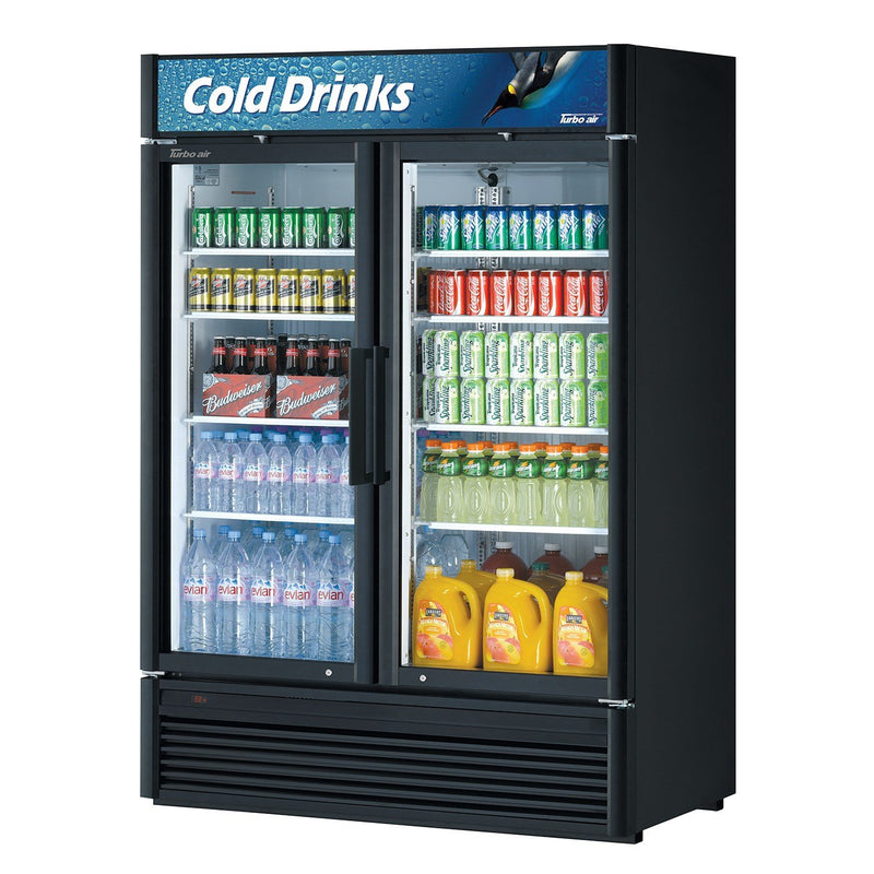 Turbo Air TGM-47SD-N Super Deluxe Refrigerated Glass Merchandiser 41.71 Cu. Ft.